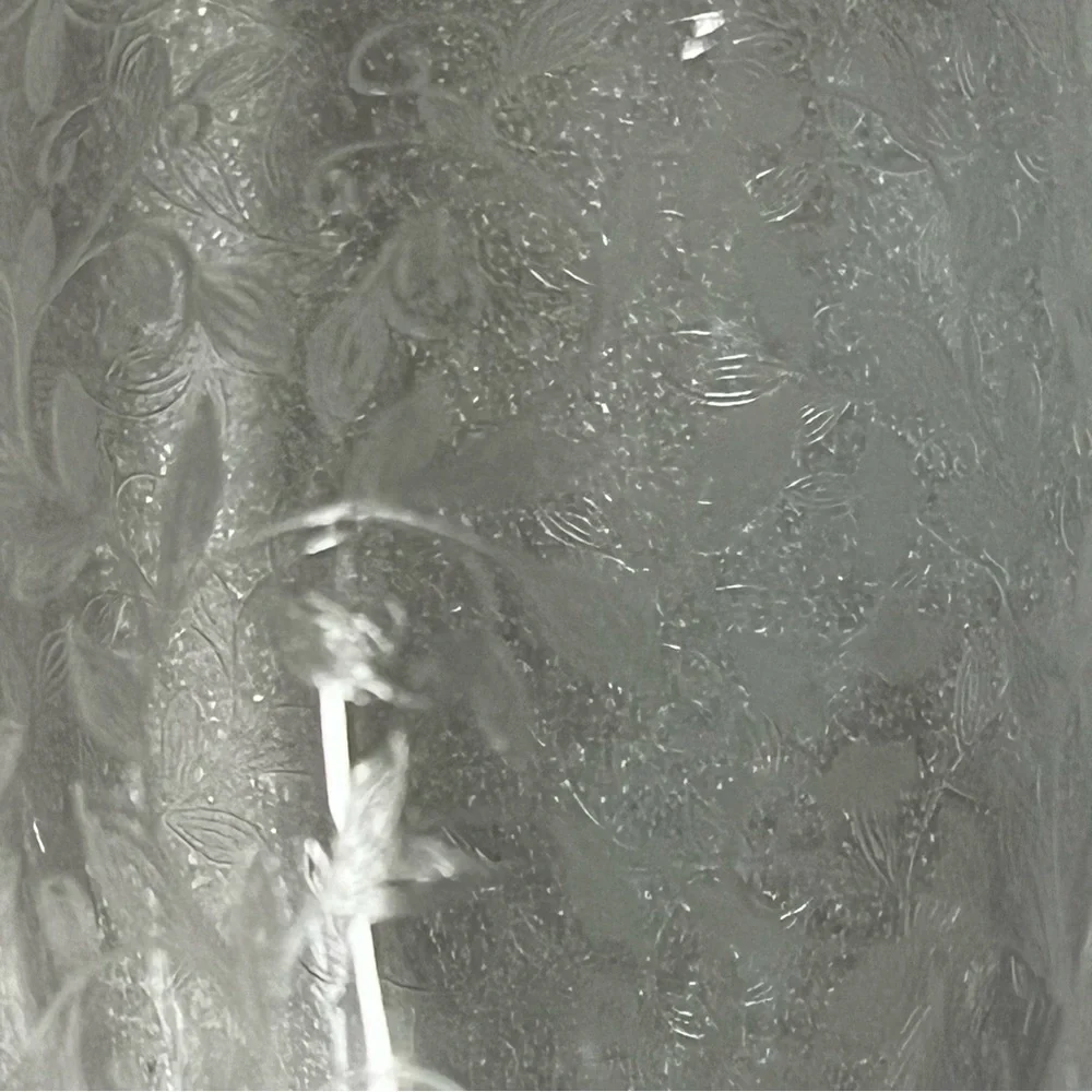Set of 2 Etched Crystal Champagne Flutes Wedding ; Special Occasion